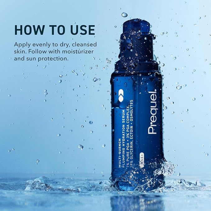 Skin Multi-Quench Plumping Hydration Serum for Face. Intensive Hydrating Facial Serum for Women with PGA Complex and Moisture-Binders. Deep Moisturizing for Dry and Sensitive Skin, 1.7oz