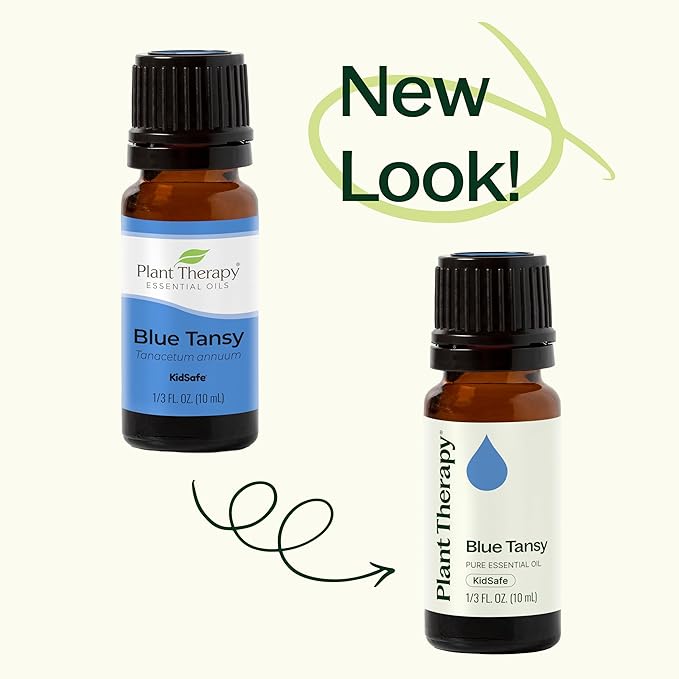 Plant Therapy Blue Tansy Essential Oil 100% Pure, Undiluted, Natural Aromatherapy, Therapeutic Grade 2.5 mL (1/12 oz)
