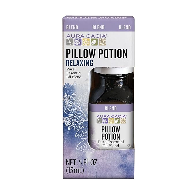 Aura Cacia Essential Oil Calming Pillow Potion, 0.5 Fluid Ounce