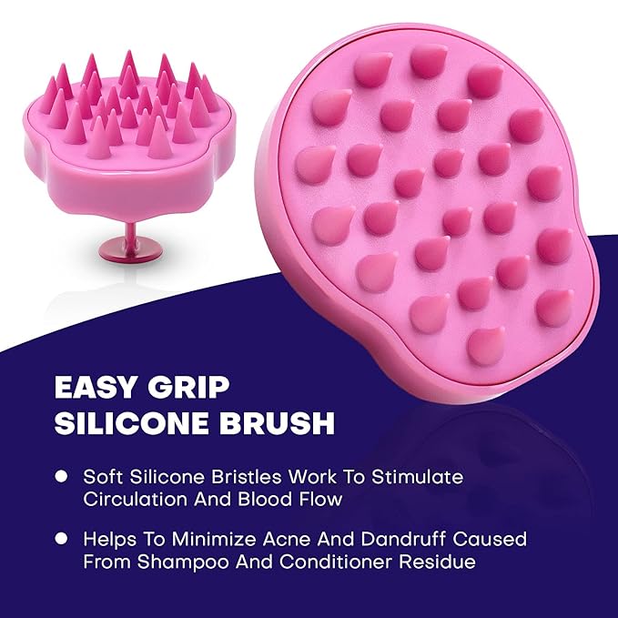 Spornette Scalp Massager Shampoo Brush Pink