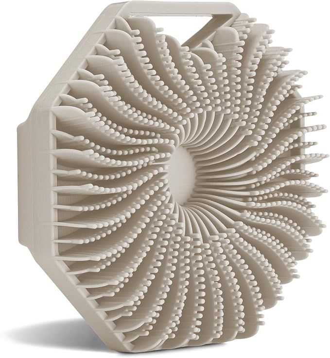 Sud Scrub® Antimicrobial Silicone Body Scrubber, Exfoliating Body Scrubber for Sensitive Skin, Eco Friendly Shower Scrubber for Body, Silicone Body Brush for Showering, Clay