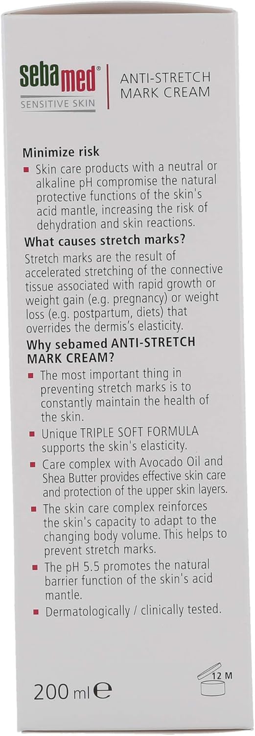 Sebamed Anti-Stretch Mark Cream Stretch Mark Cream - for Pregnancy Stretch Mark & Prevention Oil - Stretch Mark Removal Cream for Pregnant Women, Mothers - Safe for All Ages & Skin Types
