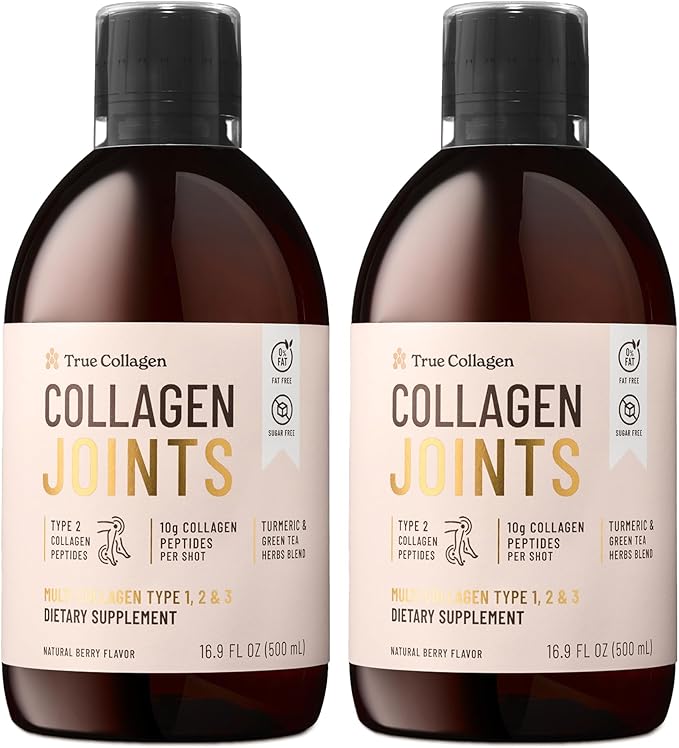 True Collagen - Collagen Joints 500 ml x 2 I 10g Collagen peptides per dose I MSM, Glucosamine, Chondroitin I 40-Day Supply
