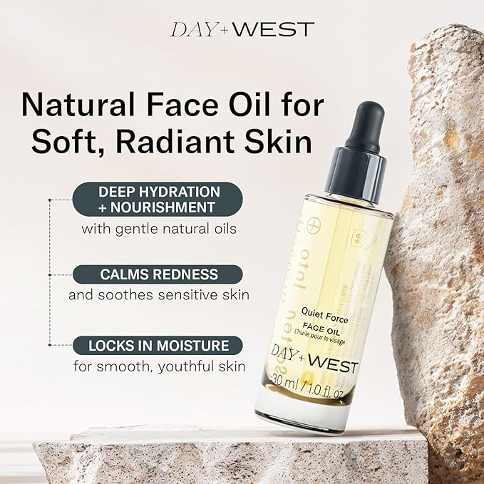 Hydrating Face Oil for Women, 30ml Rosehip and Squalane Oil for Face for Smooth and Sensitive Skin, Moisturizing and Hydrating Vitamin C, Natural Oils, Essential Oils for Skin Care and Gua Sha Use