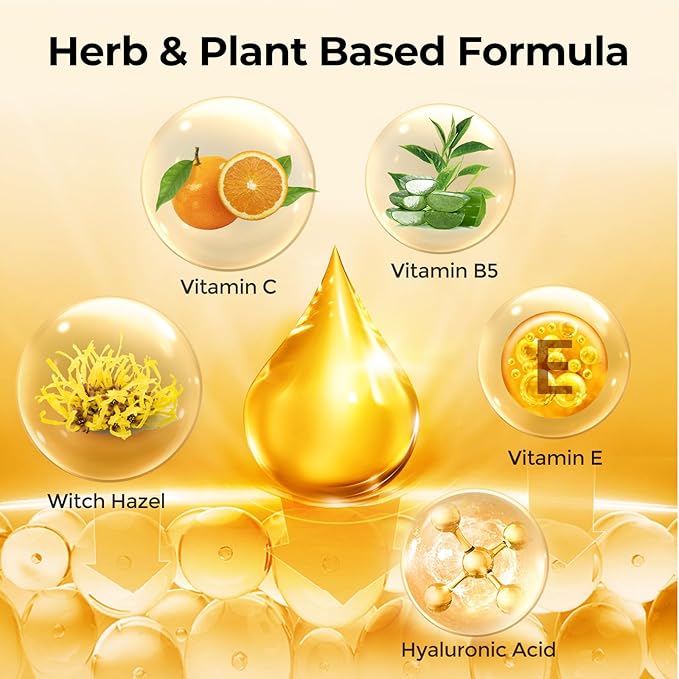 Vitamin C Face Serum With Hyaluronic Acid - Anti Aging Serum - Reduce Dark Spots, Professional Grade Treatment For Face & Eyes, Dark Spots,Acne,Wrinkles,For Men & Women