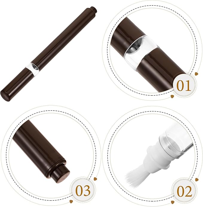 Cuticle Oil Pen Empty Refillable Nail Oil Pen with Brush Tip Cuticle Lip Gloss Containers Nail Oil Cuticle Pen Cosmetic Lip Gloss Container Nail Art Polish Pen Liquid Container 2ml