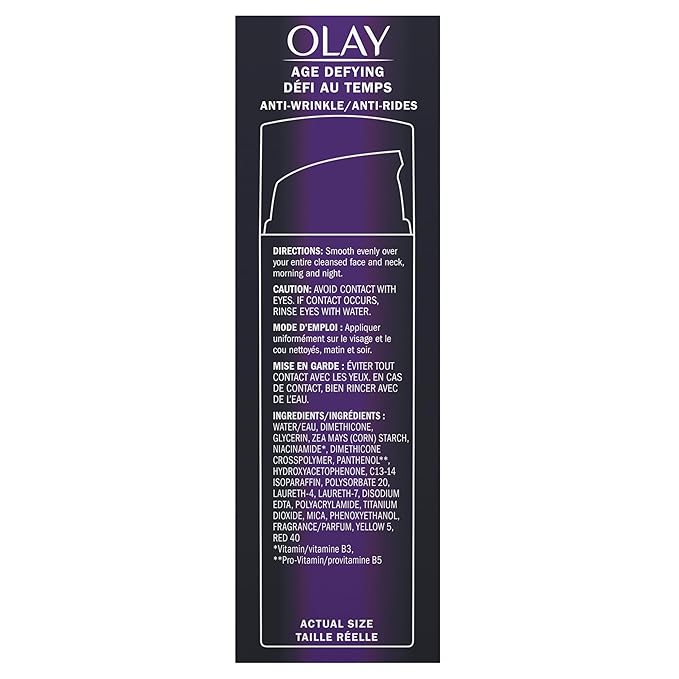 Olay Face Serum by Age Defying Anti-Wrinkle 2-in-1 Day Cream Plus Face Serum, Aloe Vera, 1.7 Fl Oz