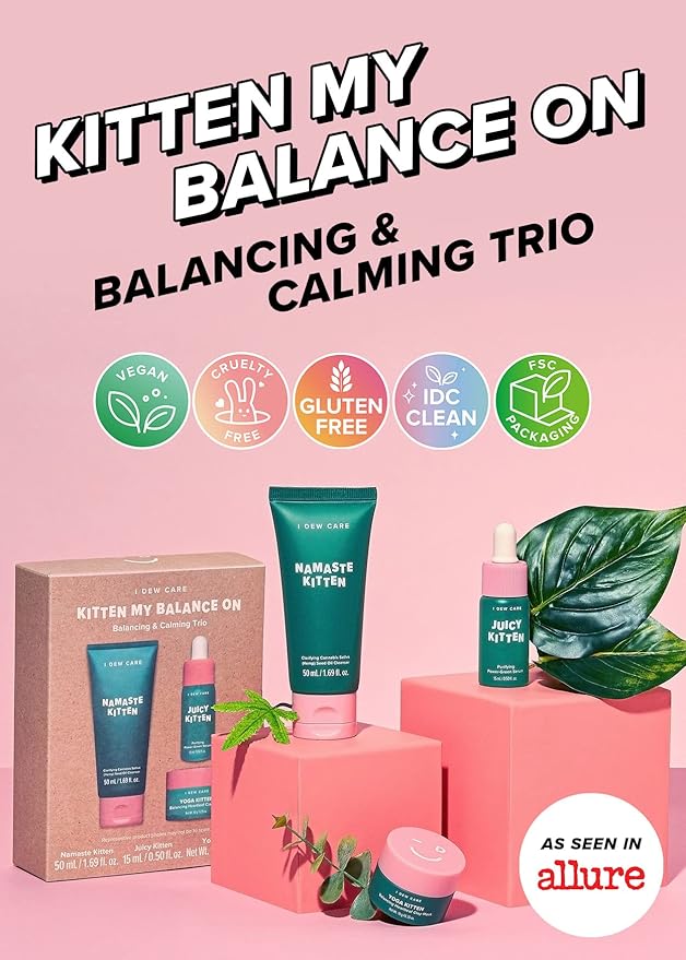 I DEW CARE Hydrogel Eye Patch - Starlit Kitten, 5 EA + Skincare Set - Kitten My Balance On Bundle