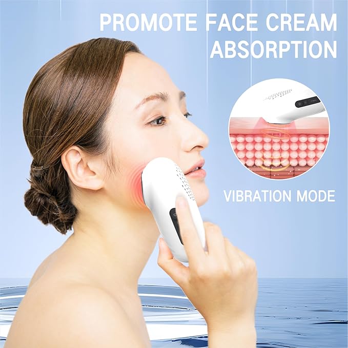 Face Massager – 2024 New Electric Face Lifting for Skin Tightening, Firming, Skin Care Tools – Cool&Heat Modes for Rejuvenation, Toning, Wrinkle Reduction