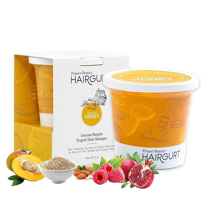 Intense Repair Yogurt Deep Conditioner Treatment Hair Masque - Best Hair Mask for Thicker, Fuller Hair, Organic Oils for Bleached Hair, Protein Hair Mask With Prebiotics, Anti Frizz Hair Mask