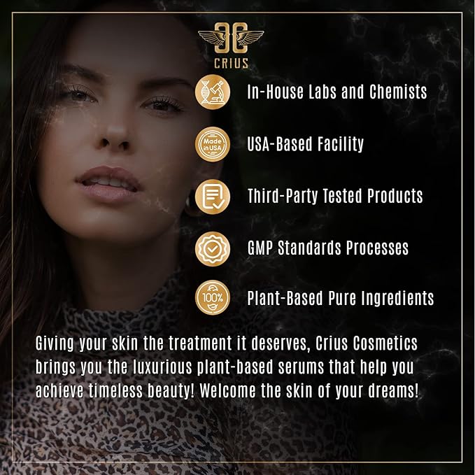 Hyaluronic Acid Serum Infused with Vitamin C, and E, Powerful Pigment Correction Serum - 6 Oz,made in USA