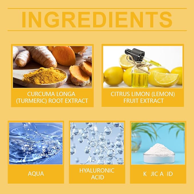 Turmeric Oil for Face, Anti-aging, Remove Excess Grease, Reduce Acne, Improve Dull Skin, Evens Tone, Deep Moisturizing, Cold Press Organic Turmeric Oil for Body, Hair, Skin Moisturizer