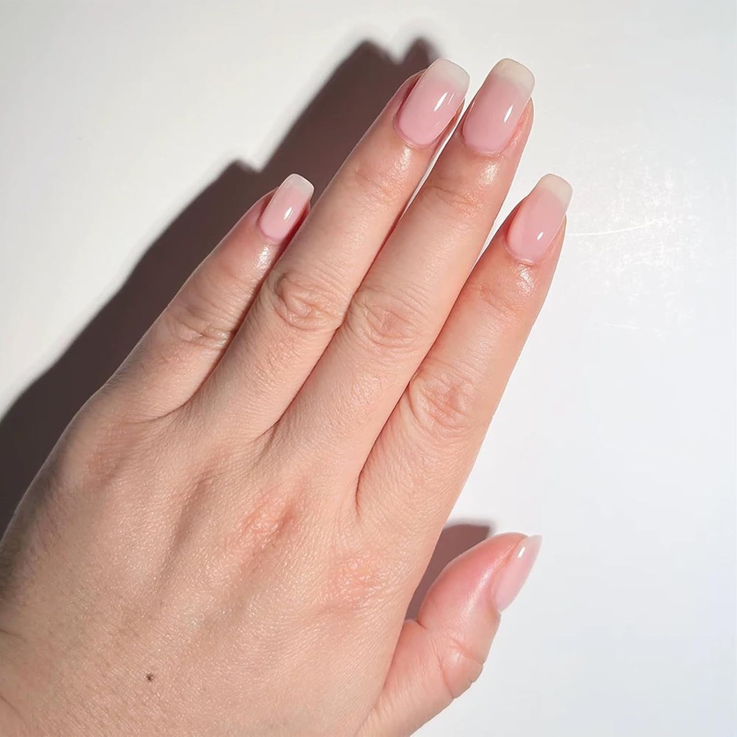 COSMOO Quick Dry Nail Polish, Chip Resistant Manicure, Non-Toxic, Vegan, Cruelty Free, 12ml, Fast Drying in 60 Seconds (Sheer Light Pink)