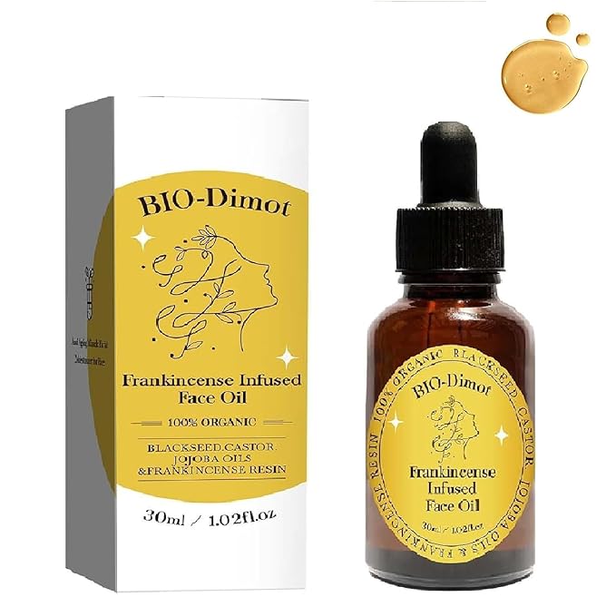 Frankincense Resin Oil For Face，Frankincense Resin Infused Organic Black Seed & Jojoba Oils,Natural skin Care moisturizing, Facial Anti-Aging Moisturizing skin Serum (1)