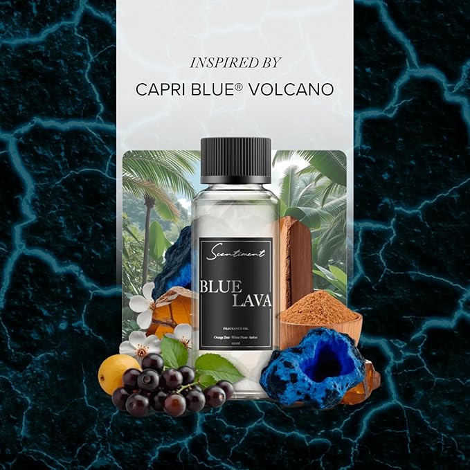 Blue Lava Designer Collection Diffuser Oils | Aromatherapy Home Fragrance | Luxurious Scent with Notes of Lime, Orange Zest, Cassis, Green Leaves (20 mL)