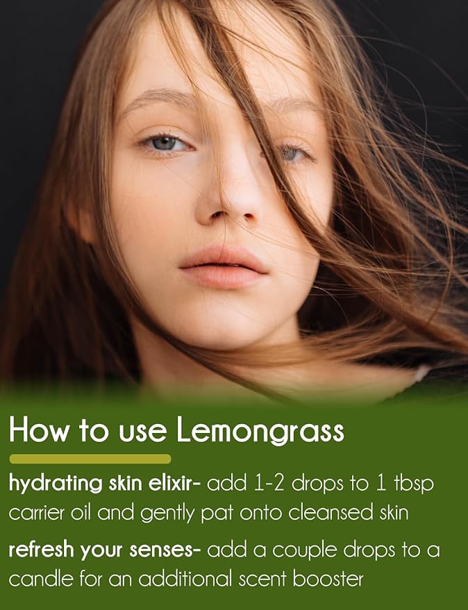 GreenHealth - Lemongrass Essential Oil - 16 fl oz - Aluminum Bottle - 100% Essential Oil