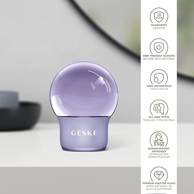 SmartAppGuided™ Cool & Warm Face & Body Massager | 7 in 1 | Multifunctional Massager | Face & Body | Battery-free Cooling & Warming | Firms, Relaxes & De-Puffs Skin | Globular Design