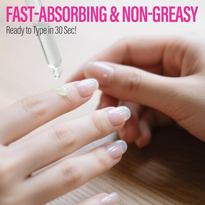 CHUCHU Nail Strengthener and Growth Serum: Natural Plant Repair Serum with Aloe Vera Scent - Nail Cuticle Care for Women Men Home Salon Gift