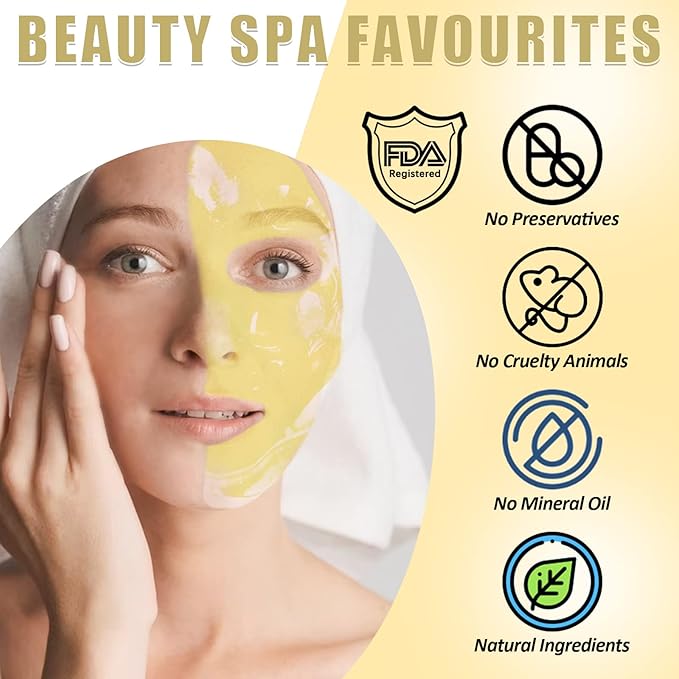 Jelly Mask for Facials Professional - Upgrade 24K Gold & Collagen Peel Off Face Masks Skincare for Hydrating Moisturize Firming Anti-Aging, Jelly Facial Mask for Spa Day(17.6oz/Jar)