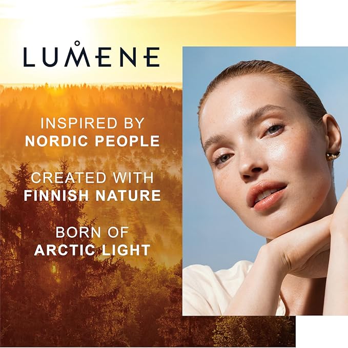 Lumene Invisible Illumination Instant Beauty Glow Serum - Sheer-Coverage Face Makeup + Brightening Serum - Infused with Nordic Algae and Vitamin E for Instant Radiance - Universal Tan (30ml)