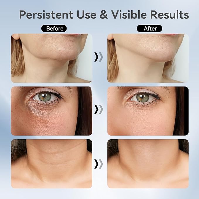 Neck Face Massager, 3-in-1 Portable Facial Massager (Green)