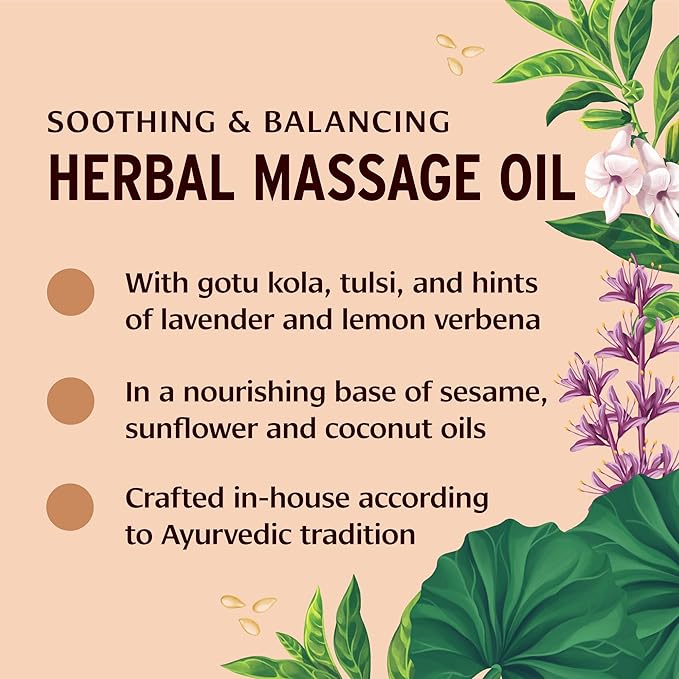 Banyan Botanicals Daily Massage Oil – Organic Ayurvedic Massage Oil – Balancing and Grounding Massage Oil with Organic Ashwagandha and Organic Shatavari – 128 oz – Non GMO Sustainably Sourced