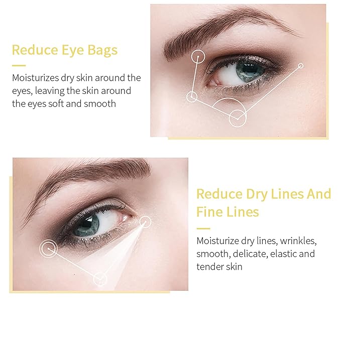 Banana Bright Eye Cream, Anti Aging Eye Cream with Squalane Dark Circle Under Eye Cream for Puffiness & Bags Moisturizing Firming & Wrinkle Repair Eye Treatment for Women & Men - 0.71 Fl Oz