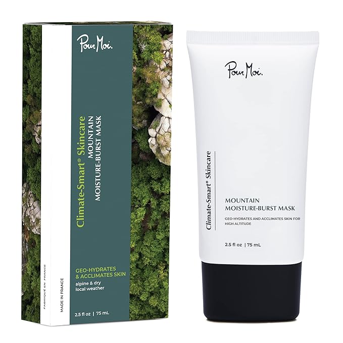 Pour Moi Mountain Moisture-Burst Mask – Advanced Hydrating Facial Treatment for High-Altitude, Dry Conditions | Eases Skin Adaptation & Promotes Resilient, Youthful Skin