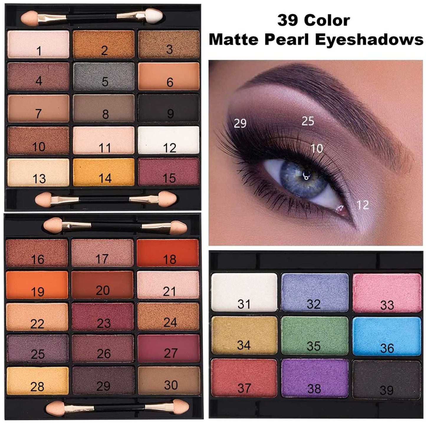 M 58 Color Professional Makeup pallet, Makeup Kit for Women Full Kit, All In One Makeup Kit Set, Makeup Gift Set for women girls (331Y)