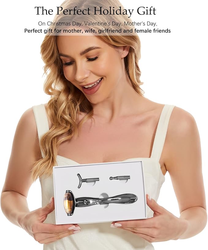 I·B·N G Jade Face Roller, Facial Tools Face Rollers for Women, Face Massage Skin Care Beauty Tools with 3 Interchangeable Heads (Cat Eye+Black)