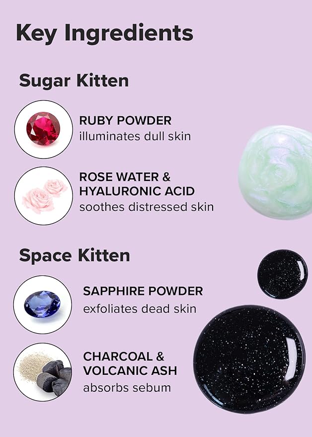 I DEW CARE Peel-off Face Mask Set - Starry Kitten Night | Masks 3ea & Headband, Hydrating, Illuminating, Exfoliating, Korean Skin Care, Exfoliating, Deep Cleansing, Mother's Day