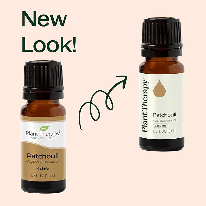 Plant Therapy Patchouli Essential Oil 100% Pure, Undiluted, Natural Aromatherapy, Therapeutic Grade 10 mL (1/3 oz)