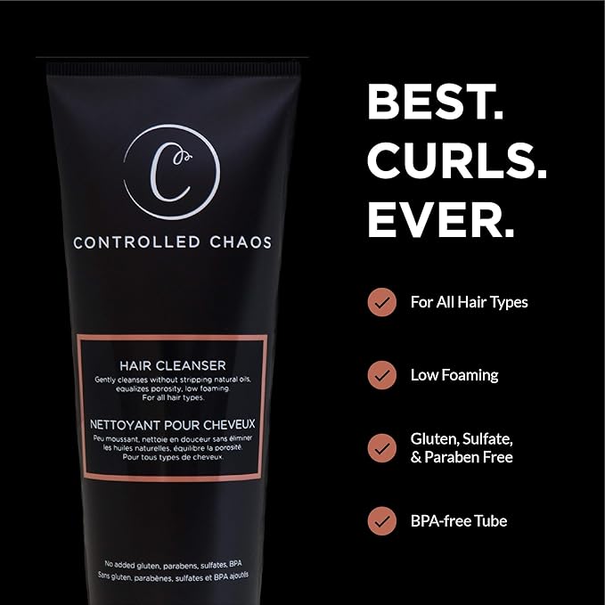 Controlled Chaos As Seen on Shark Tank Deep Cleansing & Smoothing Hair Shampoo for All Hair Types, Sulfate-Free Shampoo for Hair Growth & Color Treated Hair (3oz)