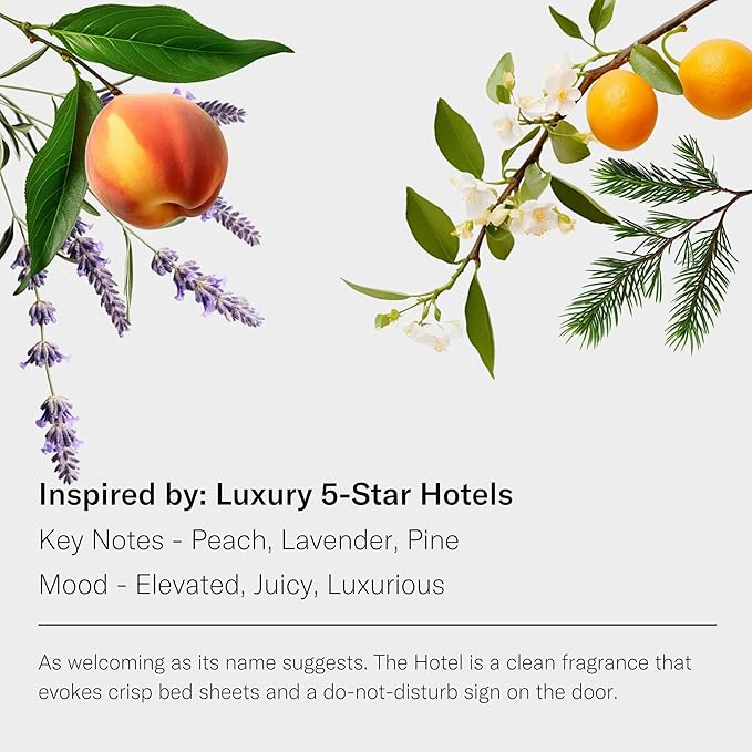 AromaTech The Hotel Premium Aroma Oil – Elevated & Luxurious Home Fragrance with Notes of Lavender, Citrus & Juicy Peach for Scent Diffusers, Cold-Air and UltraSonic Scent Machines – 60 mL