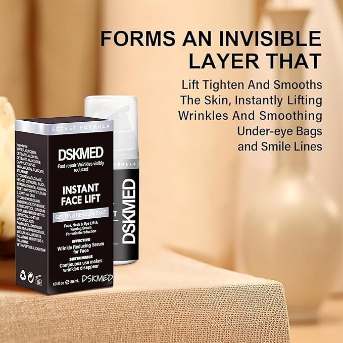 Under Eye Bags and Wrinkles - Instant Face Lift Cream,Remove Dark Circles, Bags Under Eyes, Fine Lines, Wrinkles and Neck Lines,Firming Delicate Skin 1.01oz