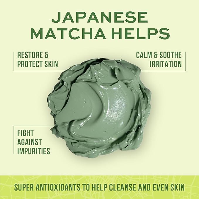 Freeman Exotic Blends Detoxifying Japanese Matcha Cream Facial Mask, 6 fl.oz./ 175 mL Tube