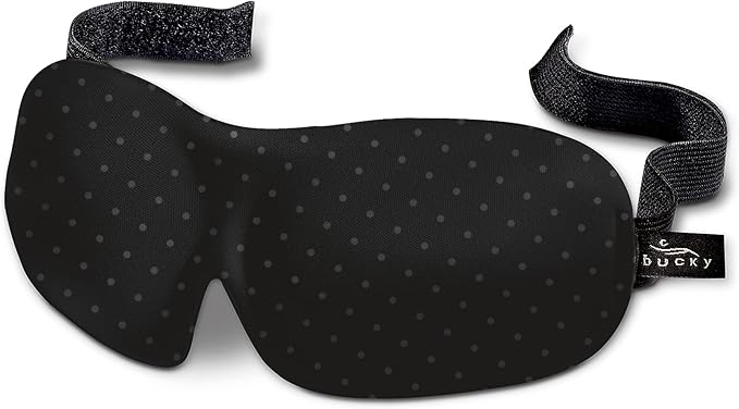 Bucky 40 Blinks No Pressure Beauty & Travel Eye Masks, Gray Dots