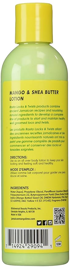 Jamaican Mango & Lime Mango & Shea Butter Lotion 8 Oz