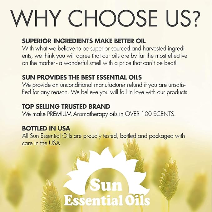 Sun Essential Oils - 16 oz Myhrr Essential Oil for Diffuser, Skin, Face, Hair & Aromatherapy Massage, Fragrance for Candle, Soap, Lotion & Shampoo Making at Home
