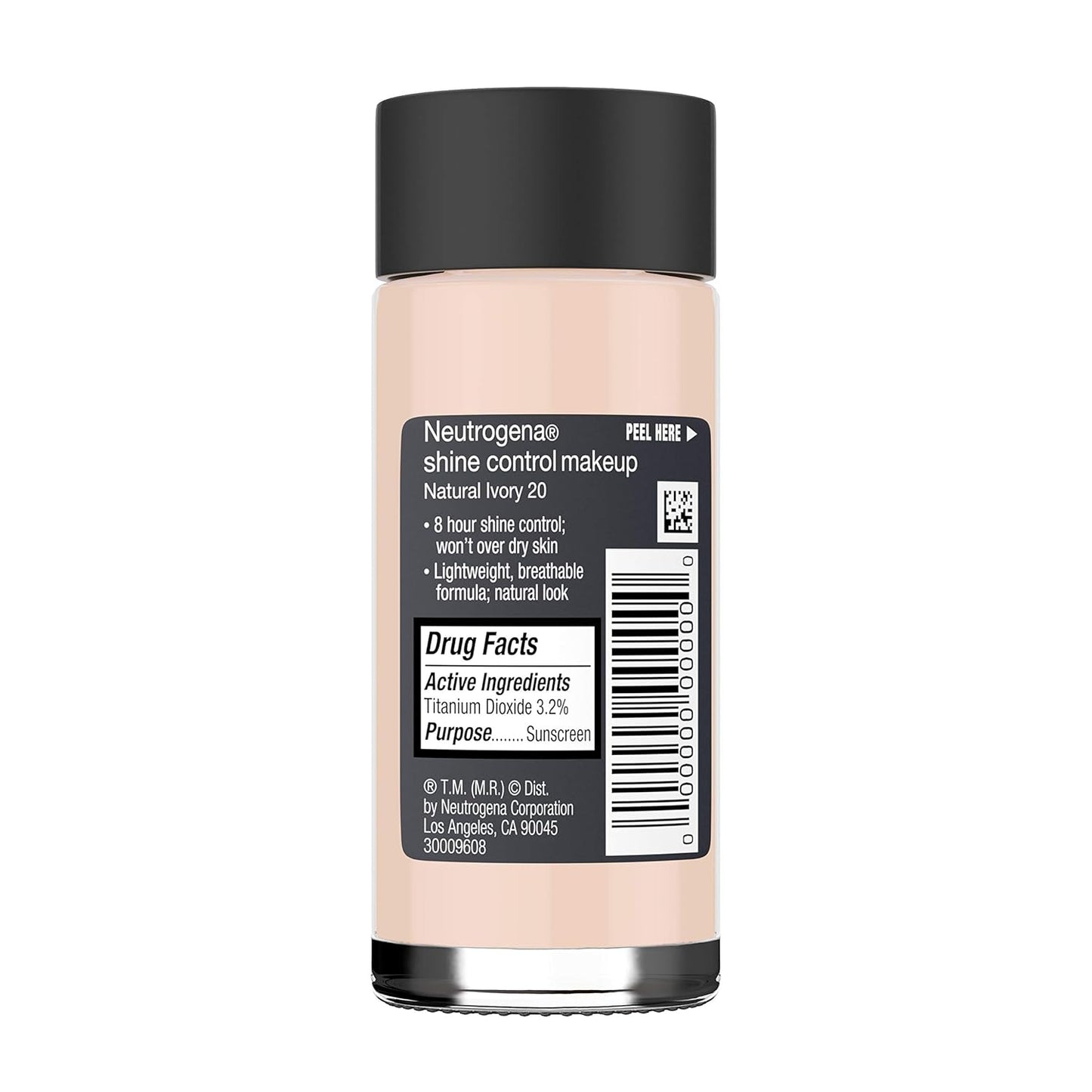 Neutrogena Shine Control Liquid Makeup Broad Spectrum Spf 20, Natural Ivory 20, 1 Oz.