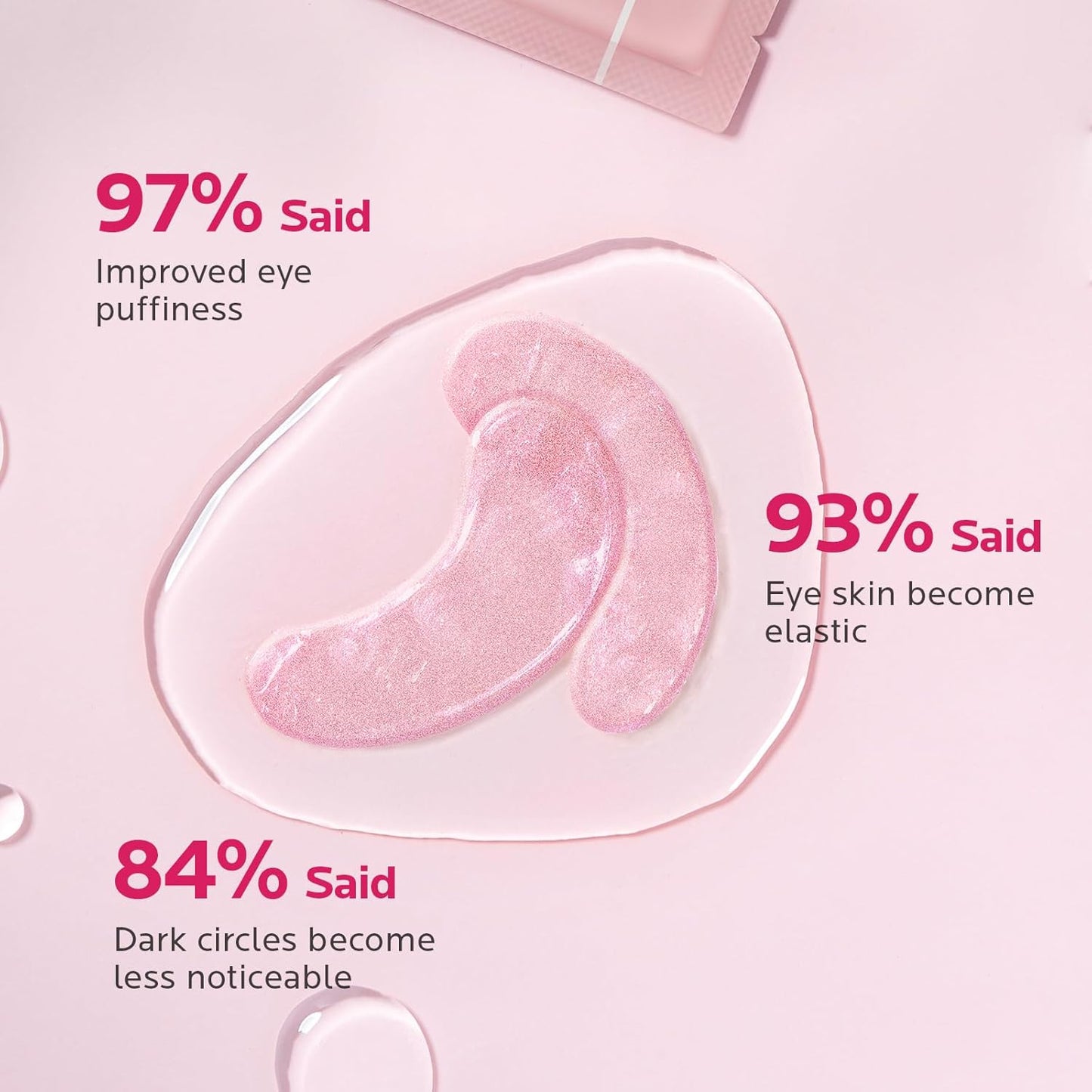 ZealSea 8 Pairs Under Eye Masks for Dark Circles and Puffy Eyes - Hydrating Eye Patches, Gel Eye Patches Eye Bags Treatment for Women - Cling to Eye Moisturizing Lighten Fine Lines