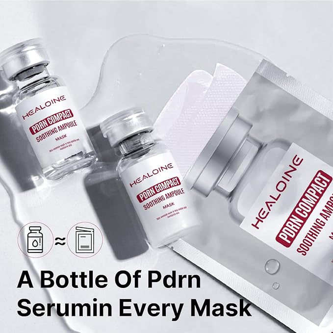 Salmon DNA PDRN Pink Deep Collagen Face Mask,Overnight Sensitive Irritated Skin Face Mask,Hydrating, Firming and Moisturizing Korean Facial Mask 30g*10ea