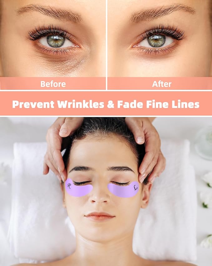 Under Eye Patches Silicone - 5 Pairs Reusable Eye Wrinkle Patches, Reusable Under Eye Mask, Plump Fine Lines & Wrinkles