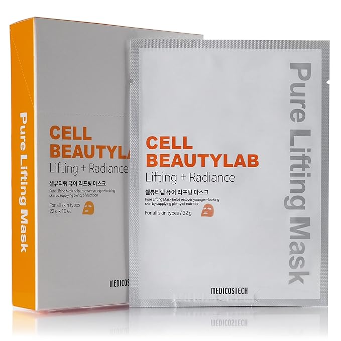 Collagen Face Mask 10 Pack｜Elasticity, Revitalizing, Nourishing and Skin Care Face Sheet Mask for All Skin Types｜With Collagen, Niacinamide, Centella asiatica