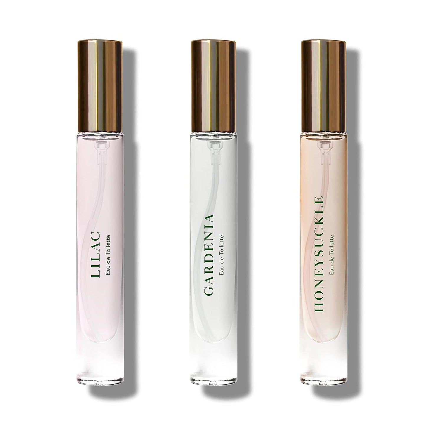 Caswell-Massey Floral Trio Discovery Set, Includes Gardenia, Lilac & Honeysuckle, Discover the Beauty of Botanicals, Travel Size Perfume Set, Perfume for Women, 0.25 Fl Oz Each