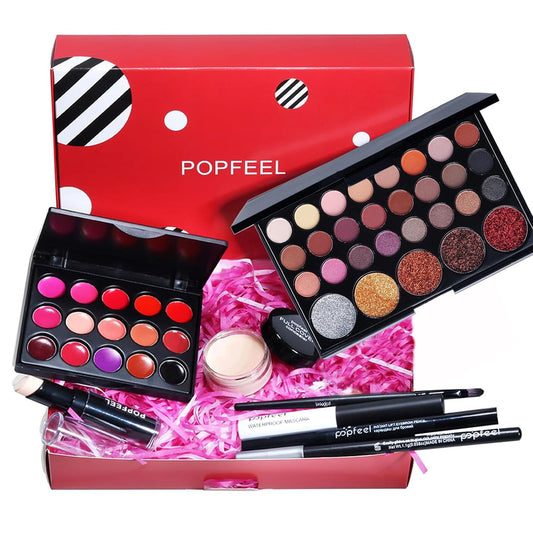 Makeup Kit for Women Full Kit, All in One Makeup Gift Set, Make up Kits for Beginners and Professionals - Eyeshadow Palette, Lipstick, Mascara, Concealer, Brush, Eyeliner, Eyebrow pencil