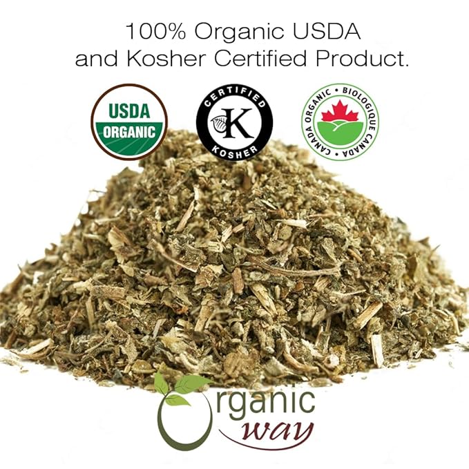 Organic Way Catnip Leaf and Flower Cut & Sifted (Nepeta cataria) - Herbal Tea | European Wild-Harvest | Kosher & USDA Certified | Vegan, Non-GMO & Gluten Free | 100% Raw from Albania (1LBS / 16Oz.)