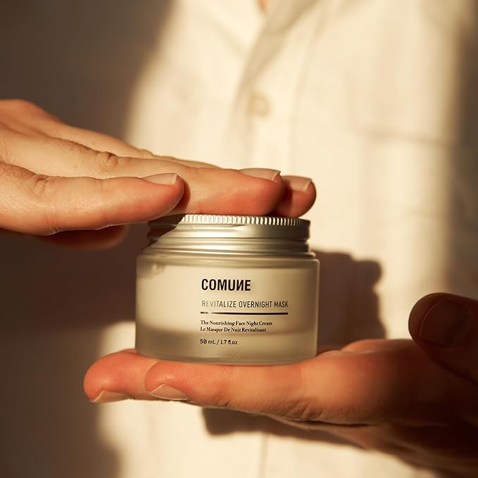 COMUNE Revitalize Overnight Mask - Nourishing & Revitalizing Night Cream | Deep Hydration, Radiant Skin | Restoration & Anti-Aging | All Skin Types, 50 mL / 1.7 fl.oz