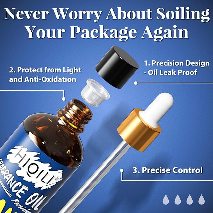 HIQILI Pure Mango Essential Oil - Scented Fragrance Oil for Perfume, Diffuser, Candle Soap Lotion Making, 3.38 Fl Oz Halloween Thanksgiving