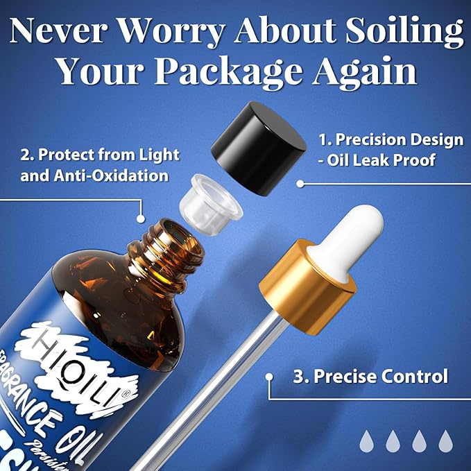 HIQILI Fresh Air Fragrance Oil 100ml for Diffuser Car Freshies, Clean Fresh Scent for Candle Making Soap Laundry 3.38 Fl Oz